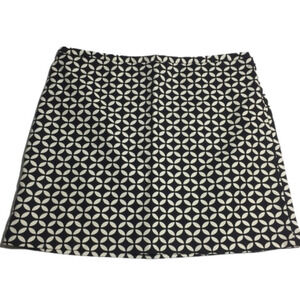 𝅺CYNTHIA Rowley black and white print mini skirt